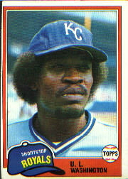 1981 Topps Baseball Cards      026      U.L. Washington